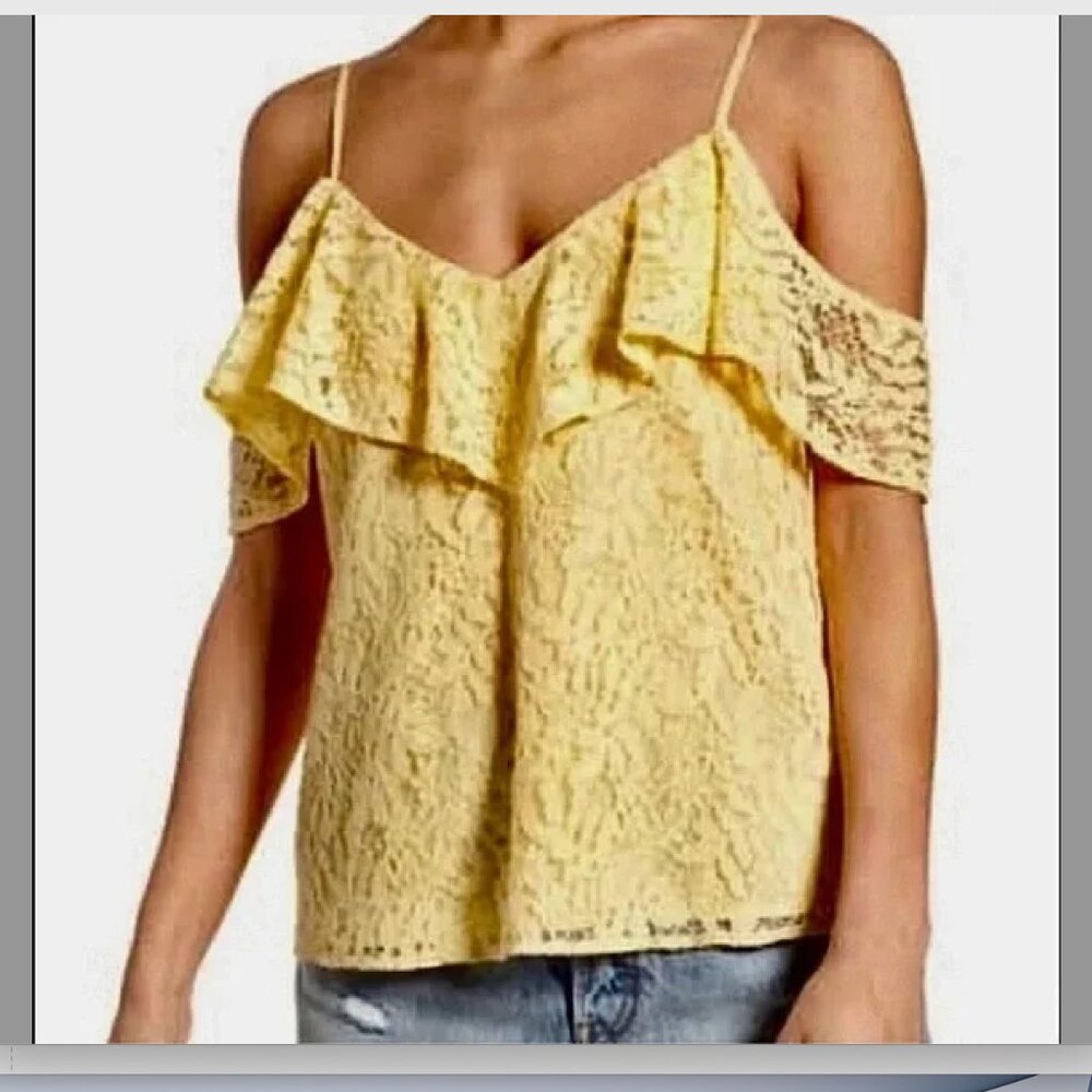 WAYF Off Shoulder Lace Top